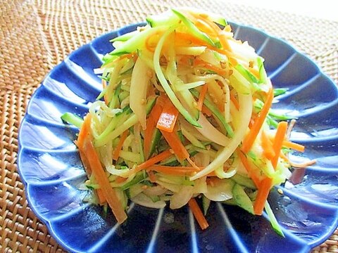 千切り野菜の中華風サラダ